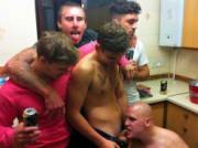 Just A Few Guys 'Goofing Off'