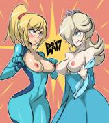 Samus And Rosalina Get Ready For A Fight [Bigdeadalive]