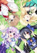 [Xl] Hyperdimension Neptunia Hentai Joip, 4 Endings