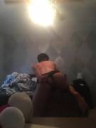 Wearing My Step Mums Lingerie Like A Little Slut