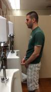 Not Shy At The Urinal