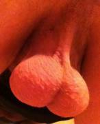 Love How My Hanging Balls Look So Big And Full Here. Another Older Pic So I'm Sorry ...