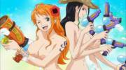 Nami And Robin Perfectly Equipped For Their Water Fight