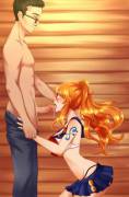 Nami Giving A Blowjob