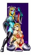 Midna And Her Slave Zelda (Onelousycat)