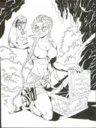 Lara Discovers An Amulet (Art By Tg Sangalang)