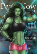 She Hulk In The Gym By Ryusoko