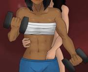 'Keep Going Babe...' Aka Asami Is Rather Distracting (Abdomental)