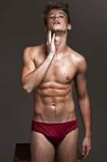 Hzandsome Dude In Red Undies