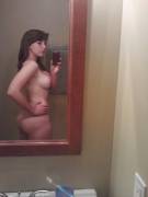 Checking Herself Out