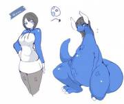 Mizuna Turn Into Dragon By Izmollizmoll