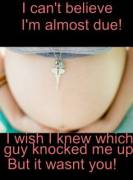 Key On Her Pregnant Belly