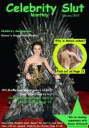 Celebrity Slut Monthly-January Edition (Fake Magazine)