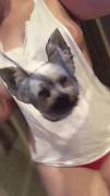 Removing Her Puppy Dog T-Shirt In Order To Reveal Her 'Sweet Puppies' [Gif]