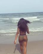 Showing Off Her Beach Body.