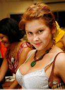 Freckles And A Green Necklace