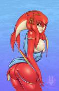 Mipha Is Best Fishbutt, Hands Down. (R3Dstar69) [Botw]