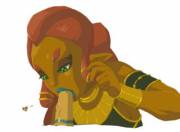 The (Assumed) Gerudo Girl From The Trailer Blowjob