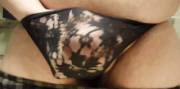 Cumming Through Black Lace Panties