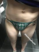 Took A [F]Ew Pics In My Little Green Vs G-String Today At Work. Hope You Enjoy ;).