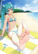 Hatsune Miku On The Beach