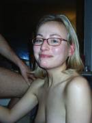 Nerdy Blonde Gf Facial Cumshot