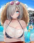 Working At The Pool Bar Has It's Perks.