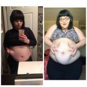 The Difference A Year Of Stuffing My Face Does ❤️