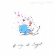 Twitter Bird And Target Dog