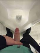 Taking A Piss At A Urinal In Work Bathrooms