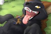 &Amp;Quot;Mouse Servant&Amp;Quot; [Furry][Oral][Maw][Implied]
