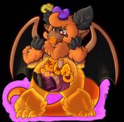 [Transformation][Jelly][Nonbinary/M][Neopets] Jelly Snack, By Adoeable