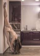 Stretching Against The Wall