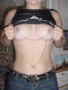 Crossposted To R/Piercedpussy, Pics Of My Deceased Wife Showing Nipple Piercings