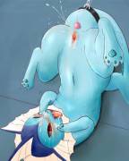 [F] Vaporeon Uses Water Gun! (Y Leaves)