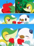 [Comic]Loving Activities. Snivy [M] And Oshawott [F]