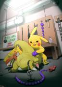 Fun In The Basement. Pikachu [M] And Sandshrew [M]