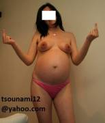 Another Preggo, And I See Hair Poking Out From Those Pits