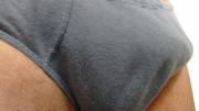 Very Old Underwear, Dick Semi Hard!