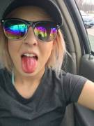 Tongue Out Ready For Your Cum