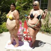 What's Better Than A Bbw Babe In A Tiny Bikini? 2 Bbw Babes In Tiny Bikinis!