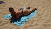 Huge Ass On The Beach