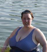 Busty Sweetheart Going For A Swim