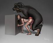 Fluffy And Hermione, 3 Heads, 3 Knots