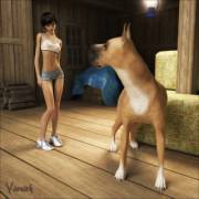 -Comic- Farm Girl And The Great Dane - Vaesark