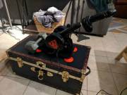 Ft Fuck Machine With Cyborg Aftershock Dildo Attached.