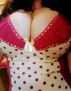 My H Cups, In A Tight Cage, For Your Pleasure.