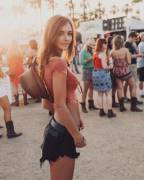 Rachel Cook In Black Shorts