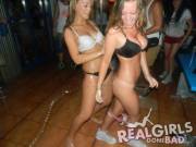 Girl Pulls Down Her Pink Panties In A Bar For A Dare