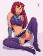 Starfire Upskirt (Nonoyse)